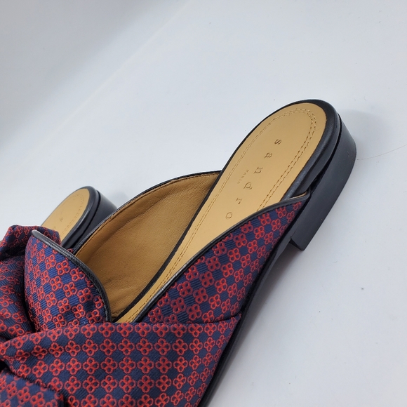 SANDRO KNOTTED BOW MULES - Picture 11 of 15